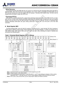 AS4C128M8D3A-12BAN Datasheet Page 16