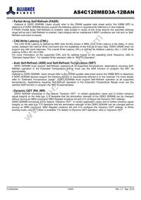 AS4C128M8D3A-12BAN Datasheet Page 19