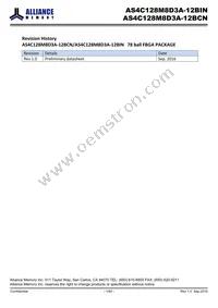 AS4C128M8D3A-12BINTR Datasheet Cover