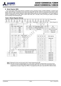 AS4C128M8D3A-12BINTR Datasheet Page 14