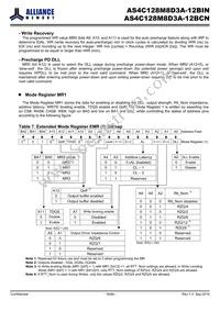 AS4C128M8D3A-12BINTR Datasheet Page 16