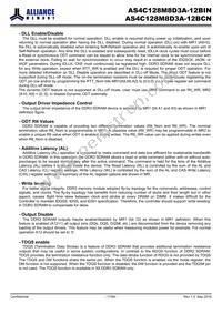 AS4C128M8D3A-12BINTR Datasheet Page 17
