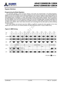 AS4C128M8D3B-12BINTR Datasheet Page 12