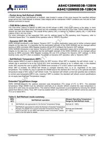 AS4C128M8D3B-12BINTR Datasheet Page 19