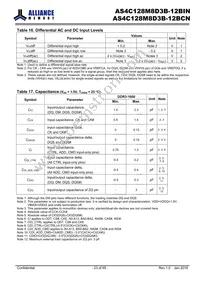 AS4C128M8D3B-12BINTR Datasheet Page 23