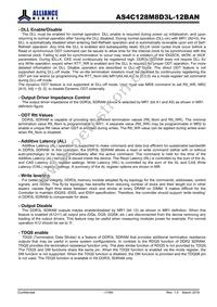 AS4C128M8D3L-12BAN Datasheet Page 17