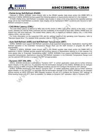 AS4C128M8D3L-12BAN Datasheet Page 19