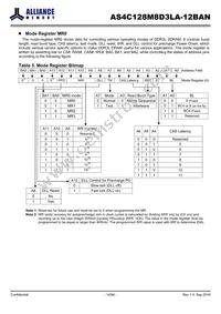 AS4C128M8D3LA-12BAN Datasheet Page 14