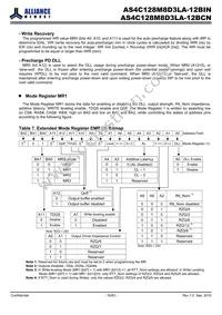 AS4C128M8D3LA-12BIN Datasheet Page 16