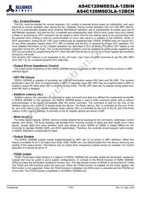 AS4C128M8D3LA-12BIN Datasheet Page 17