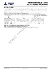 AS4C128M8D3LB-12BINTR Datasheet Page 20