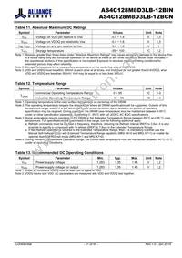 AS4C128M8D3LB-12BINTR Datasheet Page 21