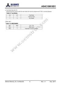 AS4C16M16D1-5TIN Datasheet Page 9