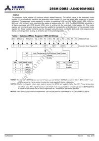 AS4C16M16D2-25BINTR Datasheet Page 14