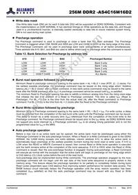 AS4C16M16D2-25BINTR Datasheet Page 21