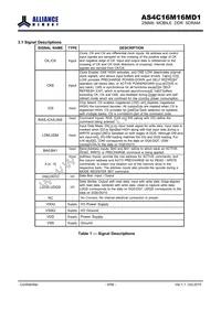 AS4C16M16MD1-6BCN Datasheet Page 6