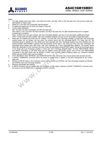 AS4C16M16MD1-6BCN Datasheet Page 21