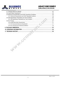 AS4C16M16MD1-6BIN Datasheet Page 2