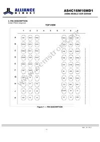 AS4C16M16MD1-6BIN Datasheet Page 4