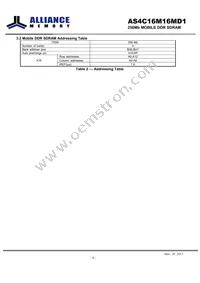 AS4C16M16MD1-6BIN Datasheet Page 6