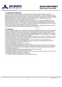 AS4C16M16MD1-6BIN Datasheet Page 9