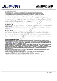 AS4C16M16MD1-6BIN Datasheet Page 14
