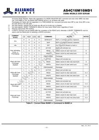 AS4C16M16MD1-6BIN Datasheet Page 19