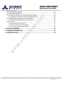 AS4C16M16MD1-6BINTR Datasheet Page 2