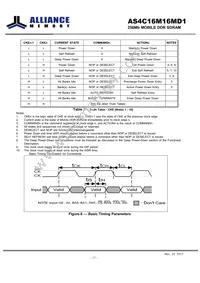 AS4C16M16MD1-6BINTR Datasheet Page 17