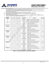 AS4C16M16MD1-6BINTR Datasheet Page 19