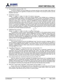 AS4C16M16SA-7BCNTR Datasheet Page 17