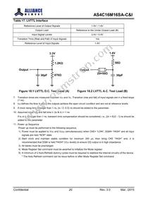 AS4C16M16SA-7BCNTR Datasheet Page 21