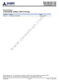 AS4C16M32SC-7TINTR Datasheet Cover