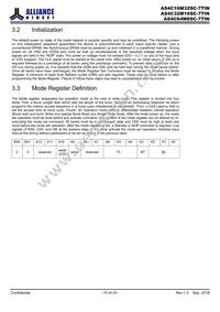 AS4C16M32SC-7TINTR Datasheet Page 10