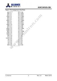 AS4C1M16S-6TINTR Datasheet Page 3
