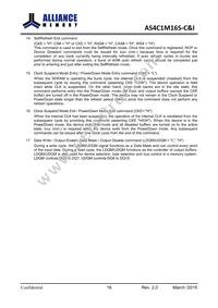 AS4C1M16S-6TINTR Datasheet Page 17