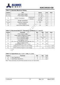 AS4C1M16S-6TINTR Datasheet Page 18