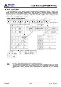 AS4C256M16D3-12BANTR Datasheet Page 14