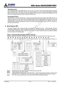 AS4C256M16D3-12BANTR Datasheet Page 16