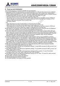 AS4C256M16D3A-12BANTR Datasheet Page 10