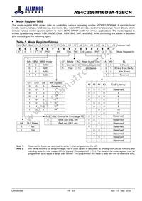 AS4C256M16D3A-12BCNTR Datasheet Page 14