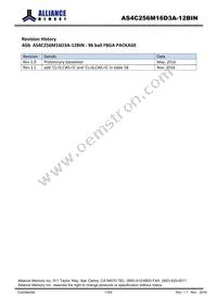 AS4C256M16D3A-12BINTR Datasheet Cover