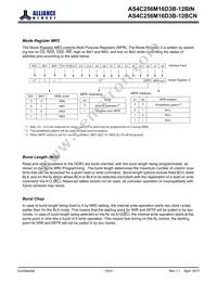 AS4C256M16D3B-12BINTR Datasheet Page 12