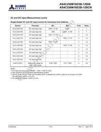 AS4C256M16D3B-12BINTR Datasheet Page 17