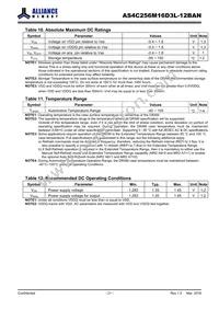 AS4C256M16D3L-12BAN Datasheet Page 21