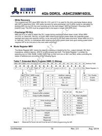 AS4C256M16D3L-12BINTR Datasheet Page 19