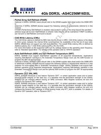 AS4C256M16D3L-12BINTR Datasheet Page 23