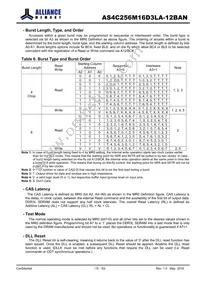 AS4C256M16D3LA-12BAN Datasheet Page 15
