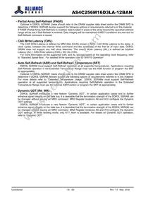 AS4C256M16D3LA-12BAN Datasheet Page 19