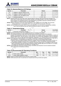 AS4C256M16D3LA-12BAN Datasheet Page 21